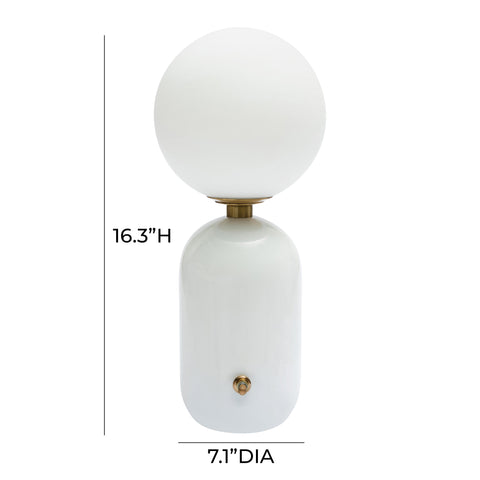 Parcino White Table Lamp