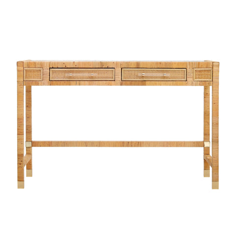 Arielle Bellamy 47" Woven Rattan Desk - image 3