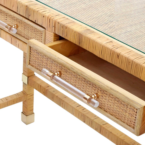 Collins Natural Rattan Desk