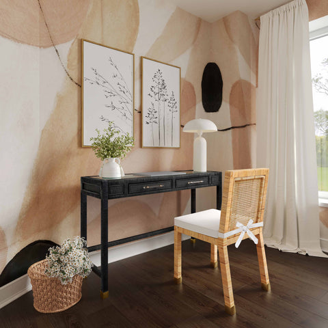 Arielle Bellamy 47" Woven Rattan Desk - image 2