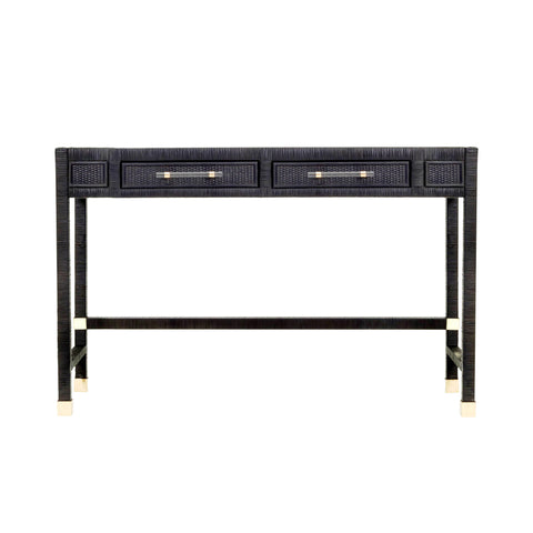 Collins Charcoal Rattan Desk