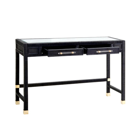 Collins Charcoal Rattan Desk
