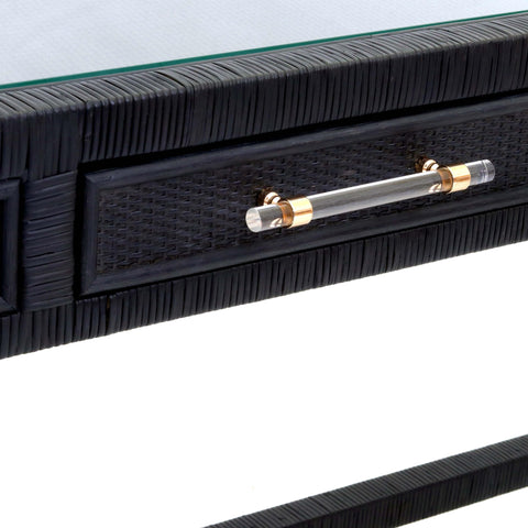 Collins Charcoal Rattan Desk