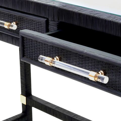 Collins Charcoal Rattan Desk