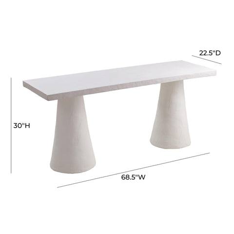 Aurelia Devereux 68.5" Desk in Faux Plaster - image 7