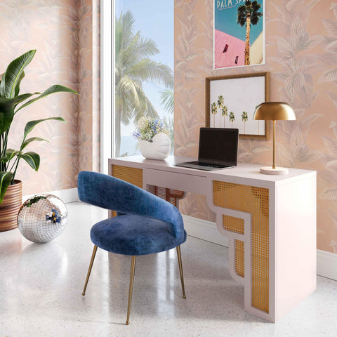 Arielle Valois 62" Rattan Executive Desk With Drawer - image 9
