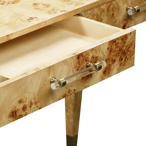 Valentina Capri 48" Burl 2-Drawer Work Desk - image 5