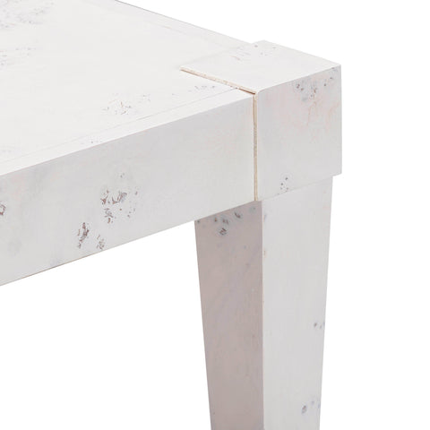 Vanessa White Burl Work Desk