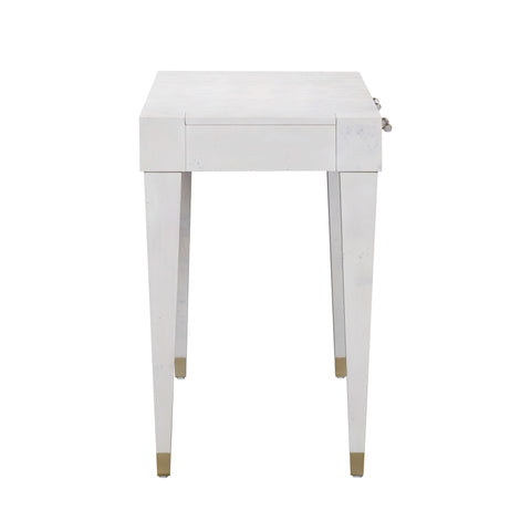 Vanessa White Burl Work Desk