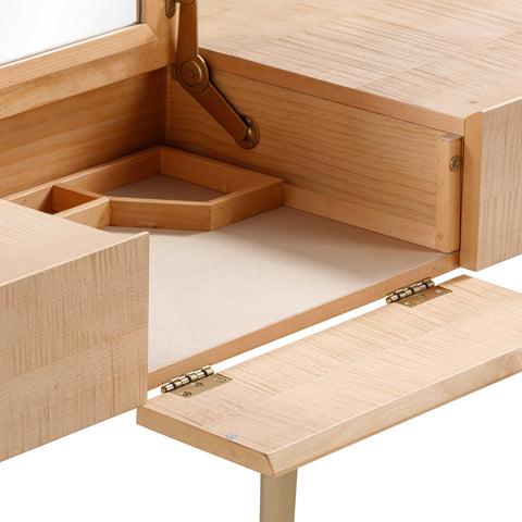Mariana Natural Maple Vanity Desk