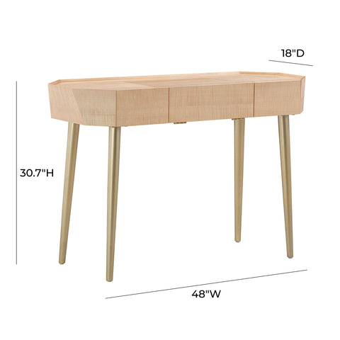 Mariana Natural Maple Vanity Desk