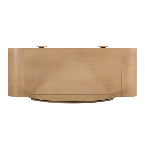 Callie Natural Ash 2-Drawer Vanity Desk