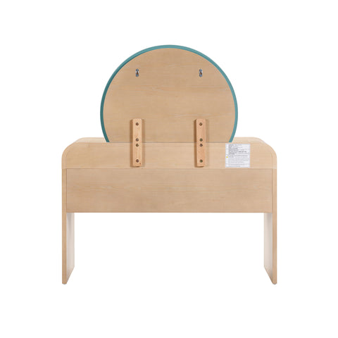 Callie Natural Ash 2-Drawer Vanity Desk