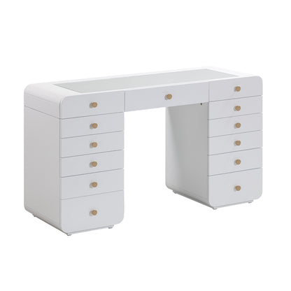 Desiree White Vanity Desk