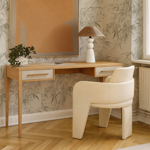 Alessia Lucerne 62'' Natural Washed Executive Desk - image 2