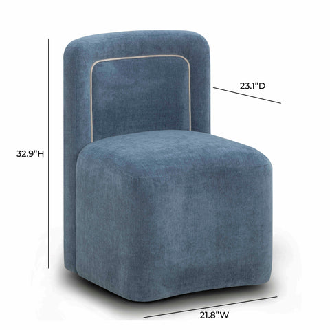 Margaux Devereux Performance Velvet Rolling Desk Chair - image 7
