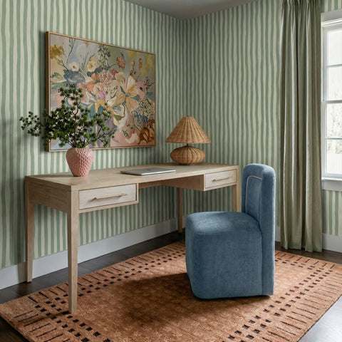 Margaux Devereux Performance Velvet Rolling Desk Chair - image 2