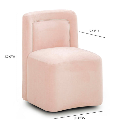 Margaux Devereux Performance Velvet Rolling Desk Chair - image 7