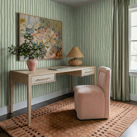 Margaux Devereux Performance Velvet Rolling Desk Chair - image 2