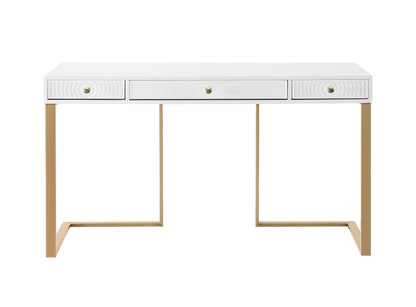 Cassandra White Lacquer Desk