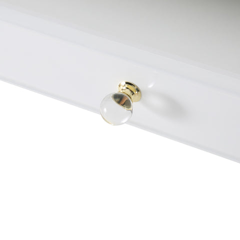 Cassandra White Lacquer Desk