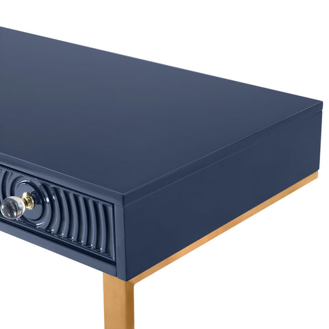 Cassandra Blue Lacquer Desk