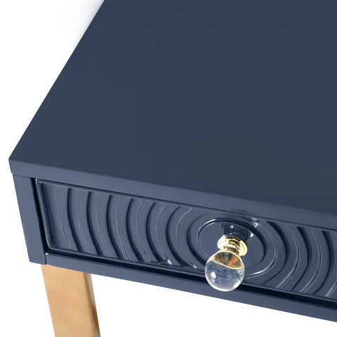 Cassandra Blue Lacquer Desk