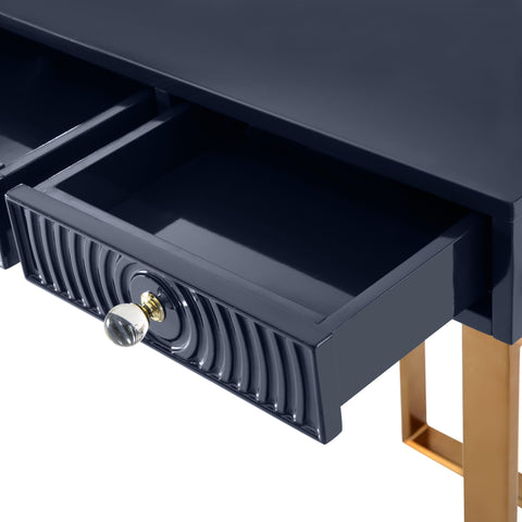 Cassandra Blue Lacquer Desk