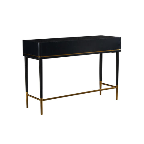 Klaryss Two Drawer Black Desk