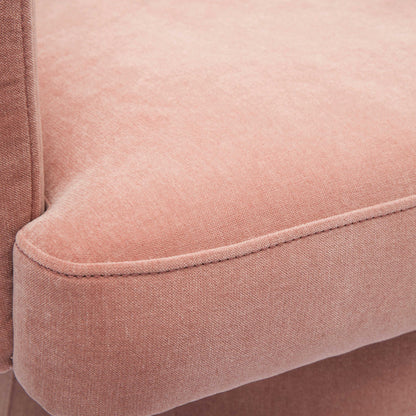 Dex Pink Upcycled Chenille Rolling Desk Chair