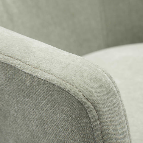 Dex Light Green Upcycled Chenille Rolling Desk Chair