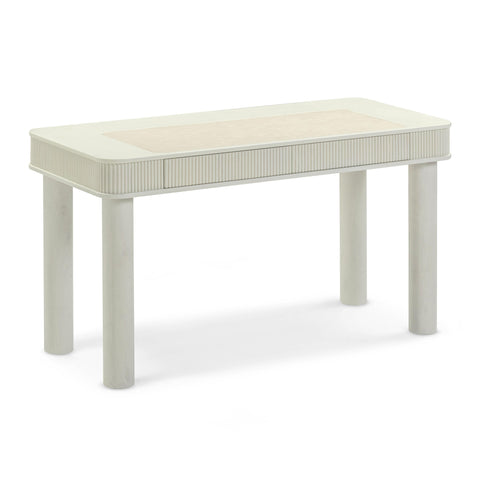 Vivienne Siena 55" Cream 2-Drawer Executive Work Desk - image 2