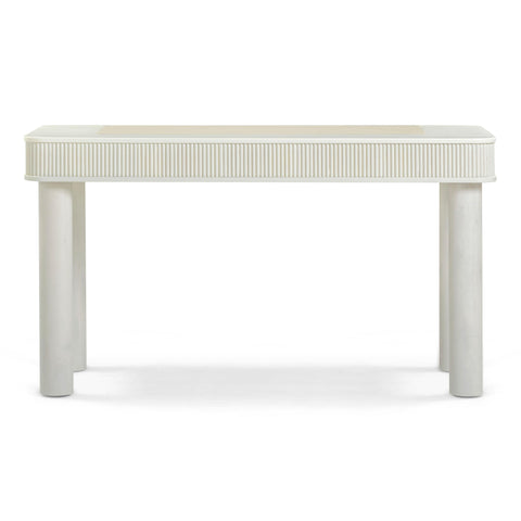 Vivienne Siena 55" Cream 2-Drawer Executive Work Desk - image 5