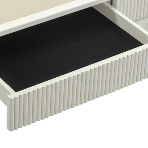 Vivienne Siena 55" Cream 2-Drawer Executive Work Desk - image 7