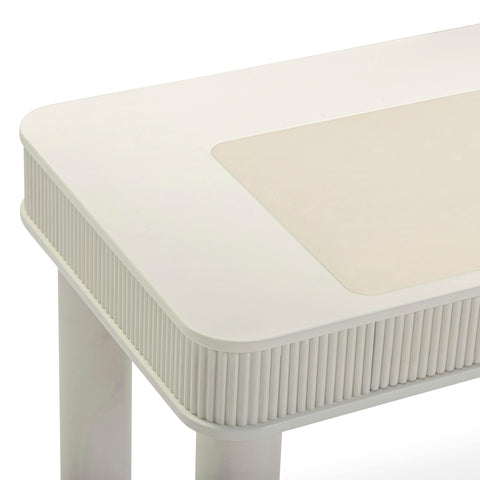 Vivienne Siena 55" Cream 2-Drawer Executive Work Desk - image 8