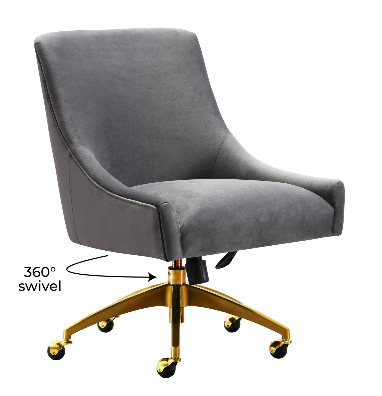 lyrical grey office swivel chair