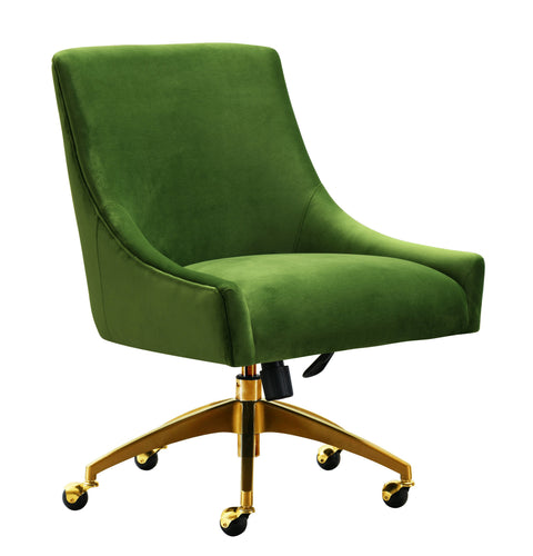 Solene Beaumont Performance Velvet Office Swivel Chair - image 3