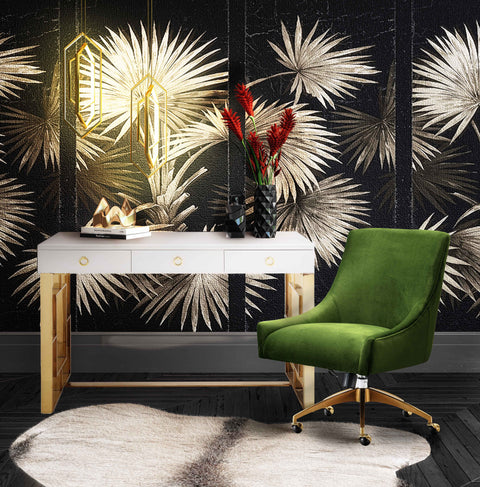 Solene Beaumont Performance Velvet Office Swivel Chair - image 2