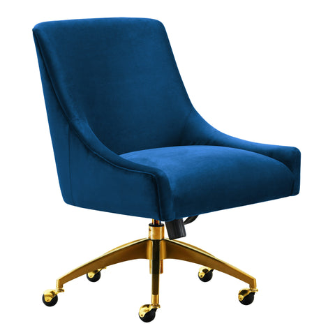 Solene Beaumont Performance Velvet Office Swivel Chair - image 3