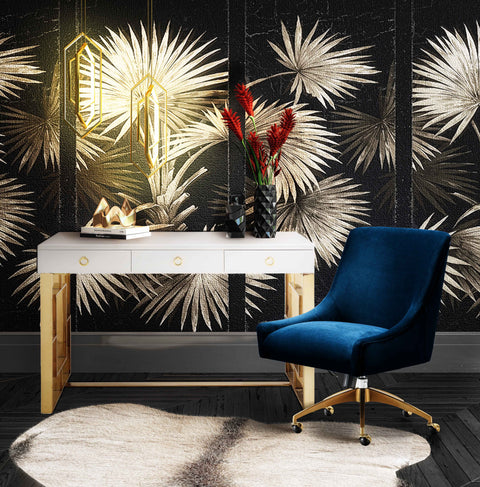 Solene Beaumont Performance Velvet Office Swivel Chair - image 2