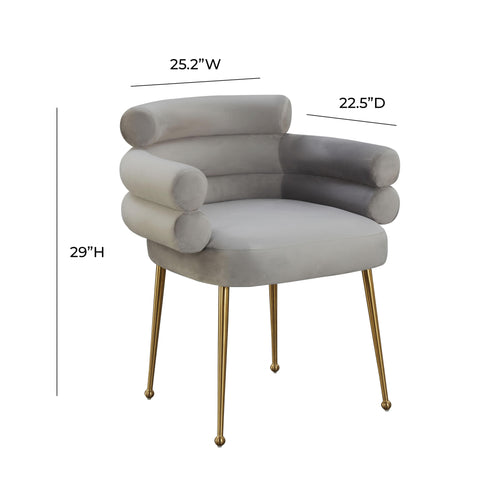 Harrison Cream Faux Sheepskin Dining Chair