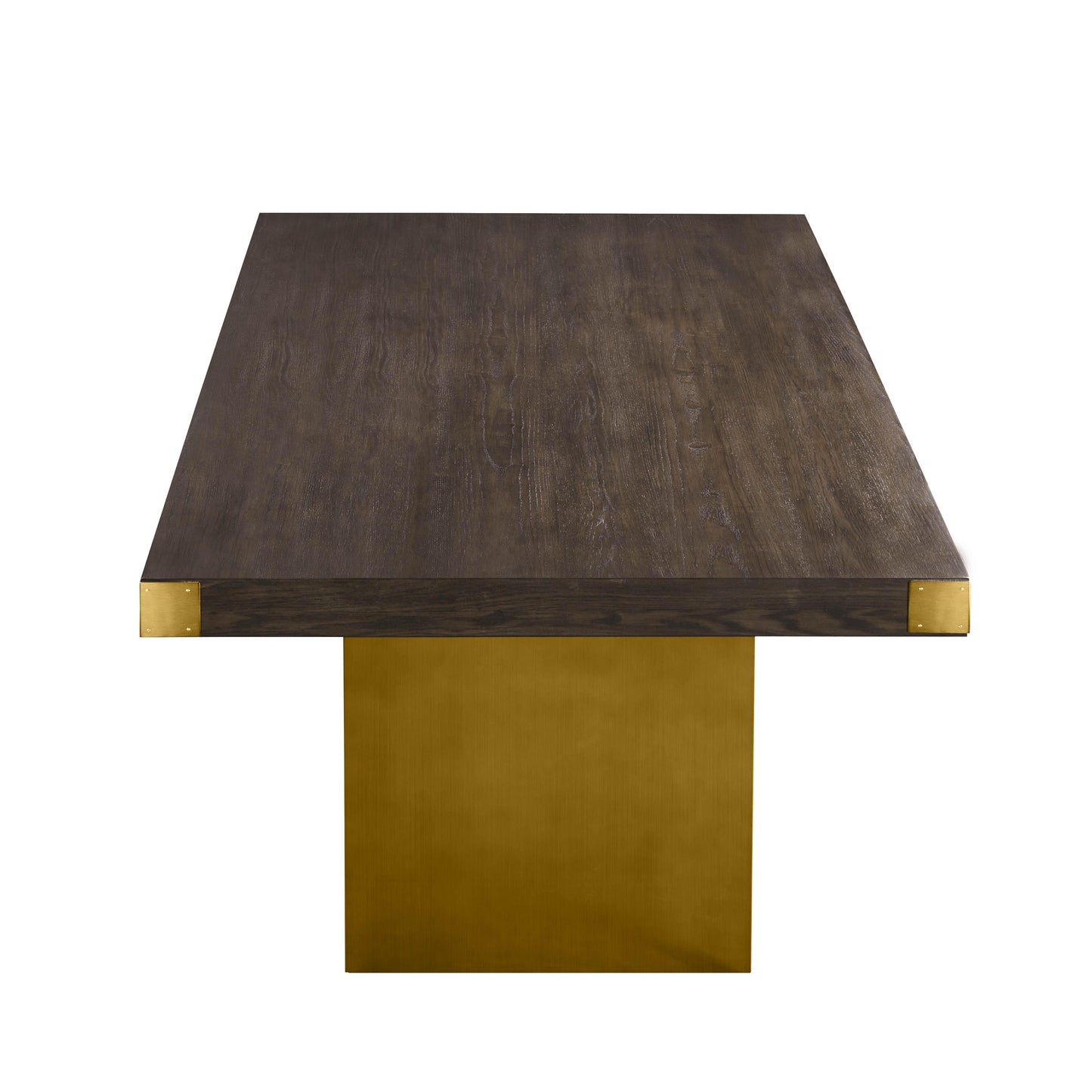 akola chocolate brown ash dining table