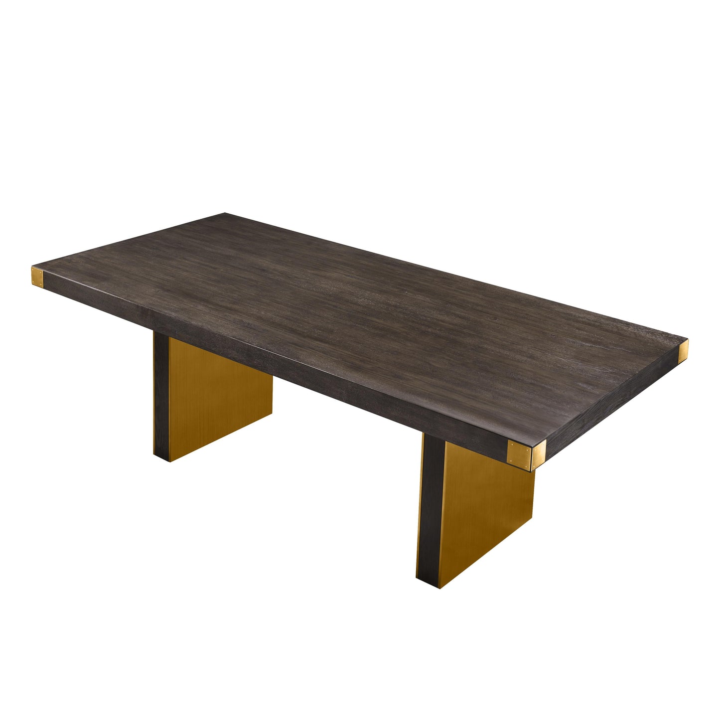 akola chocolate brown ash dining table