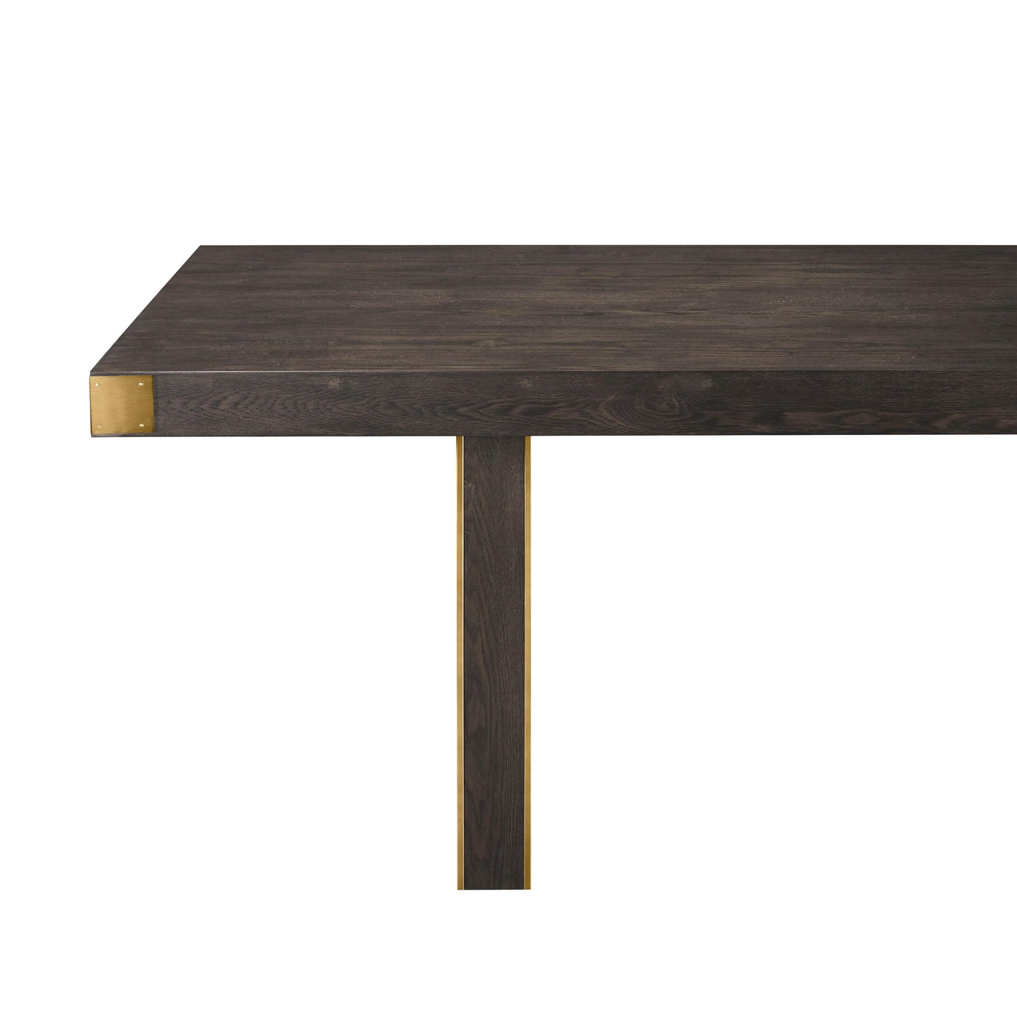 akola chocolate brown ash dining table