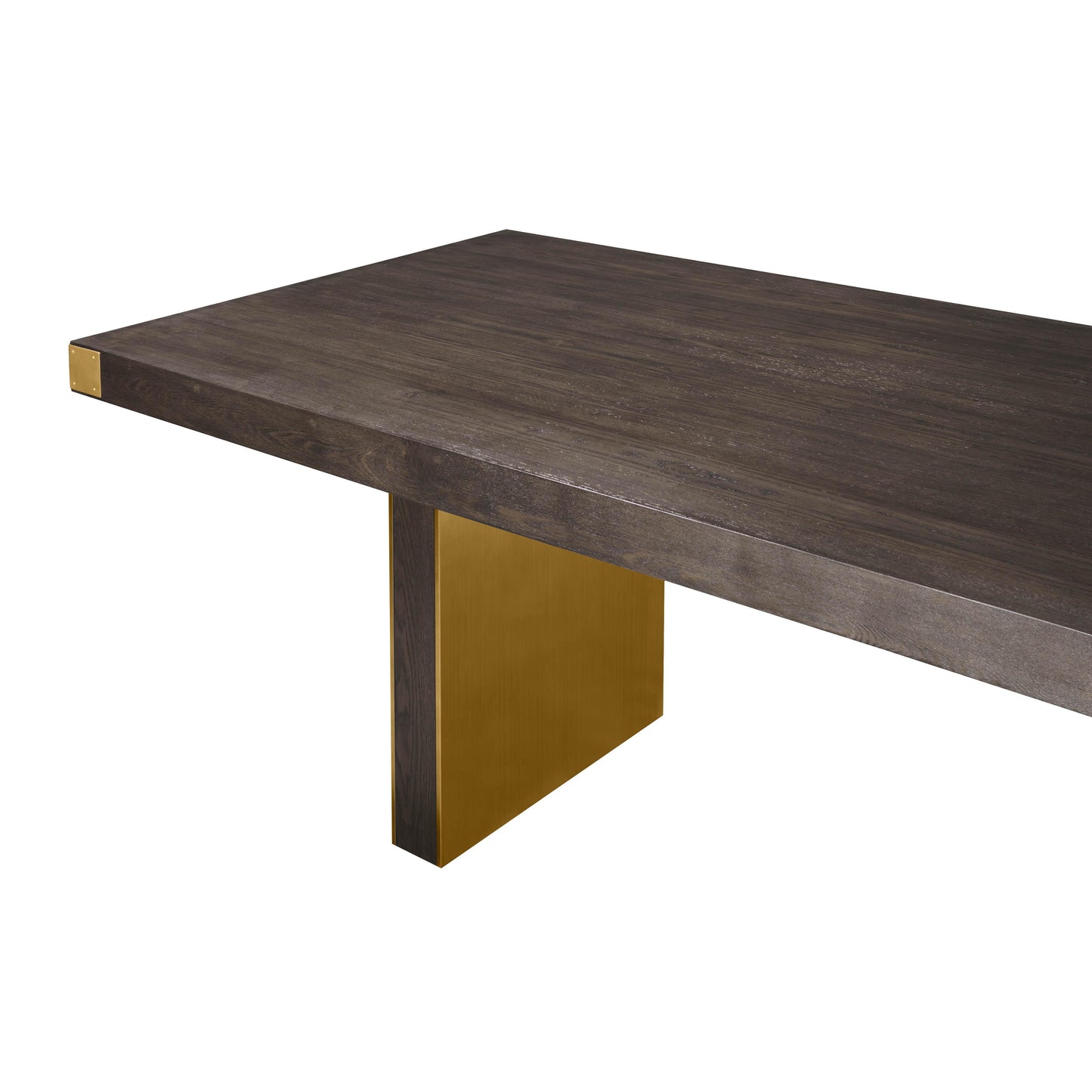 akola chocolate brown ash dining table