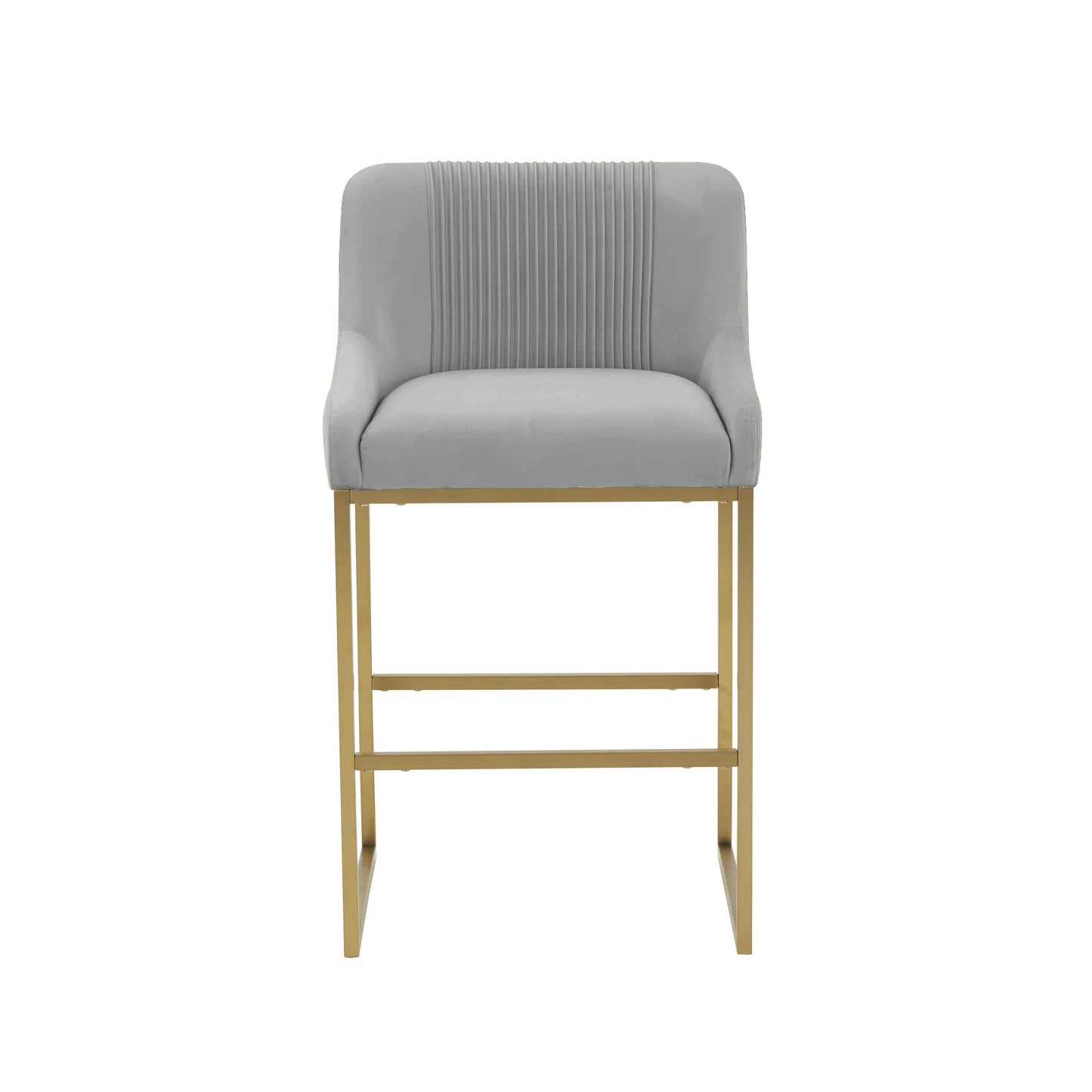 kenya grey pleated velvet dining chair