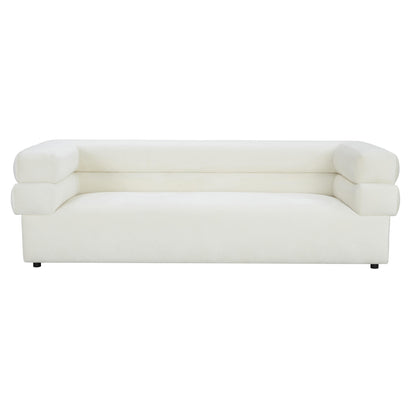 Saava Cream Velvet Sofa