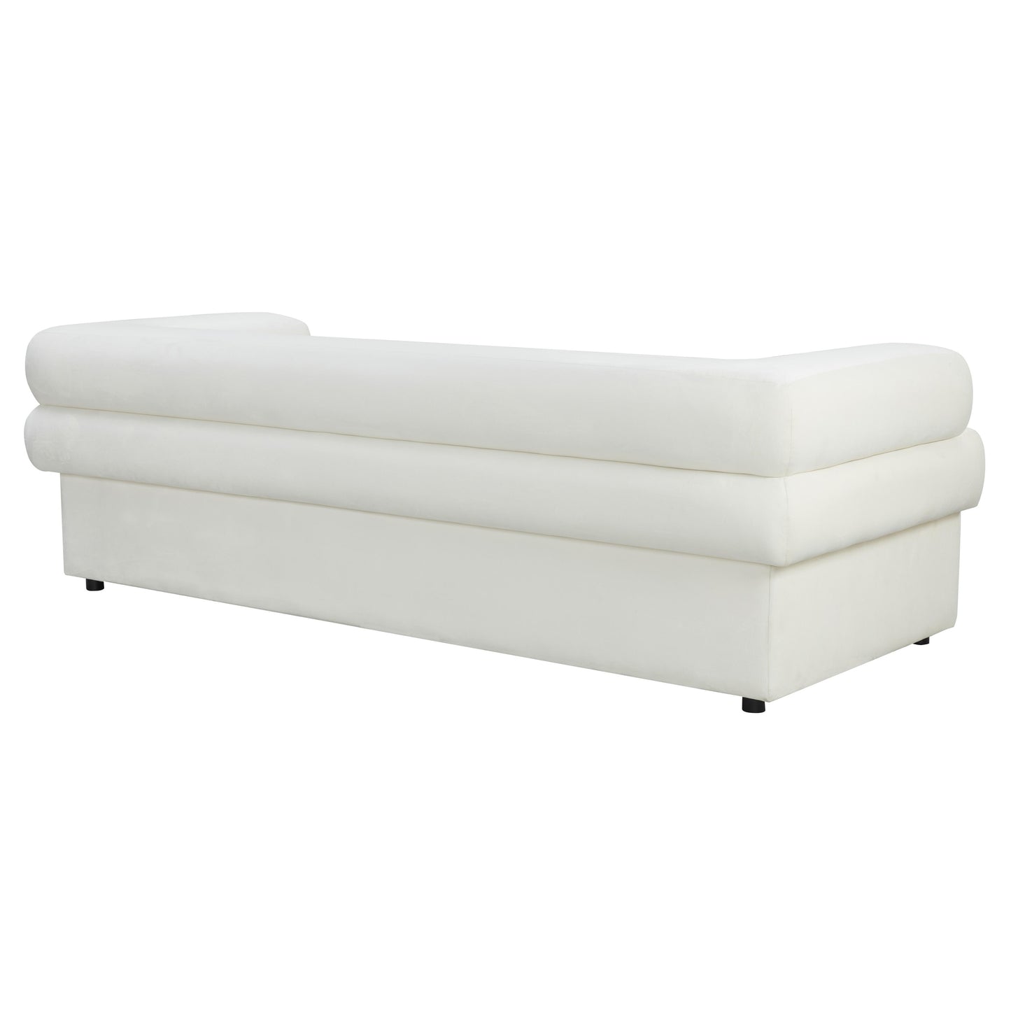 saava cream velvet sofa