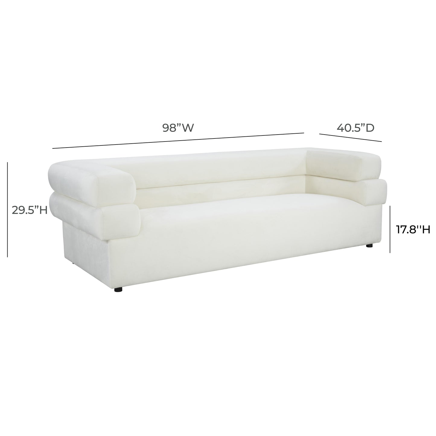 saava cream velvet sofa