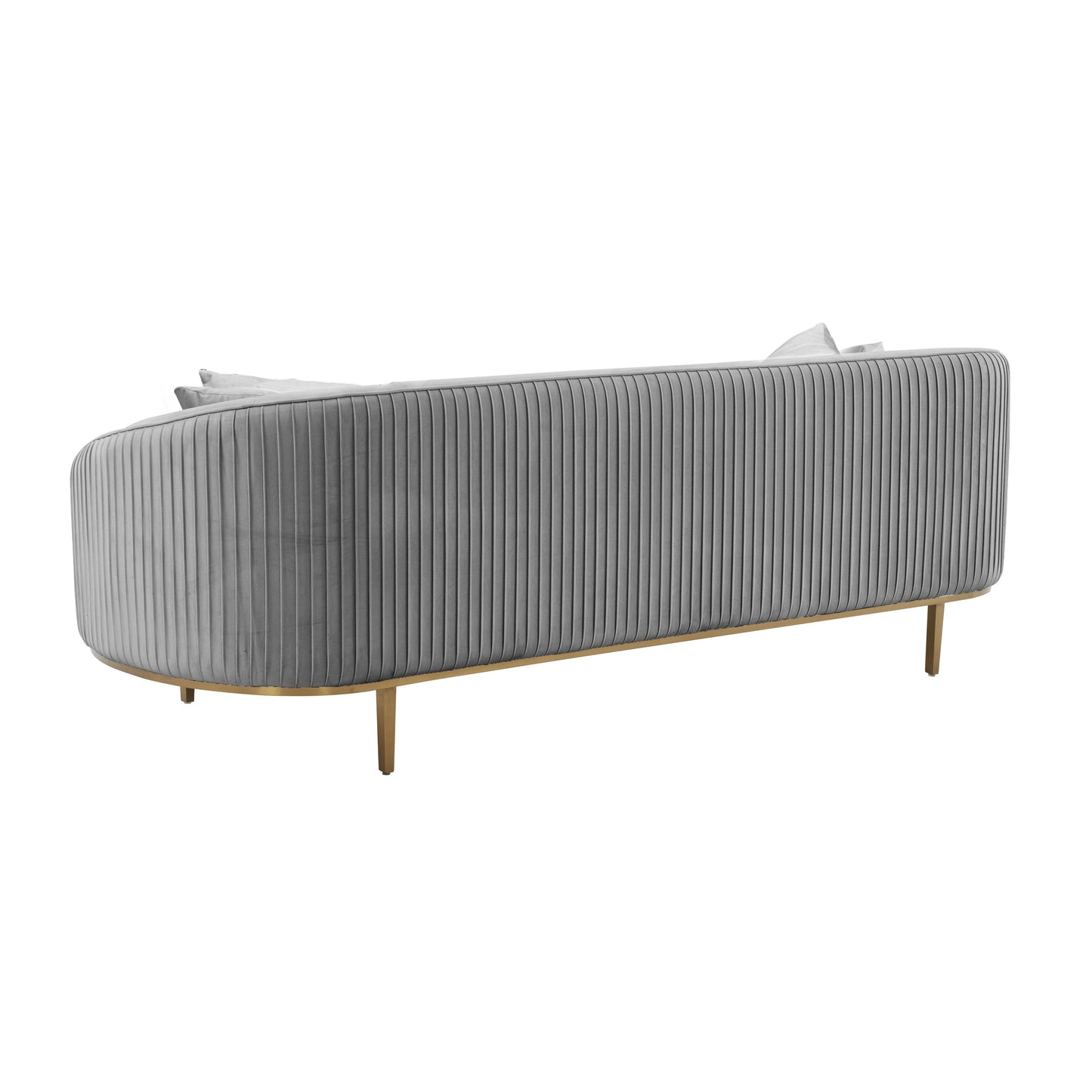 betty light grey pleated sofa